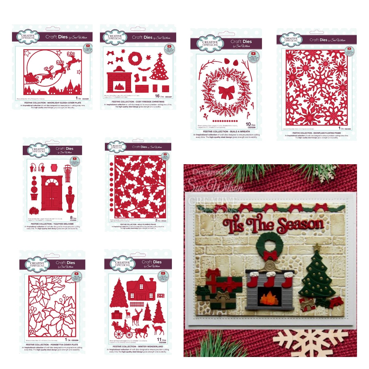 Candle Sachet - กรอบโลหะรูปเกล็ดหิมะฮอลลี่เลื่อนได้สำหรับฤดูหนาวสมุดภาพที่ตัดลายกระดาษโลหะแบบใหม่การ์ดนูนงานฝีมือ DIY ตกแต่งคริสต์มาส