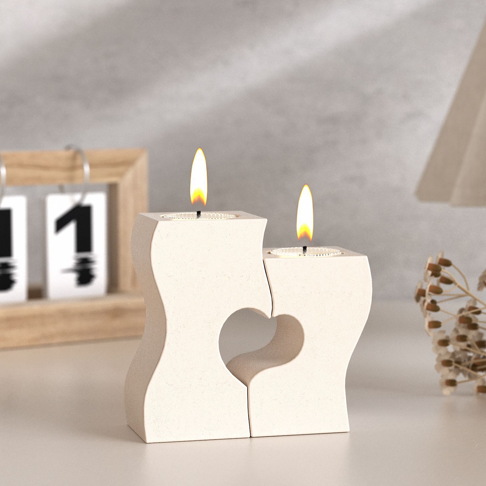 Candle Supplies Wholesale - S หัวใจแท่งเทียนแม่พิมพ์ซิลิโคน DIY เทียนยิปซั่มปูนปลาสเตอร์แม่พิมพ์ซีเมนต์หัตถกรรมงานแต่งงานของขวัญเทเรซิน UV ทําเครื่องมือ