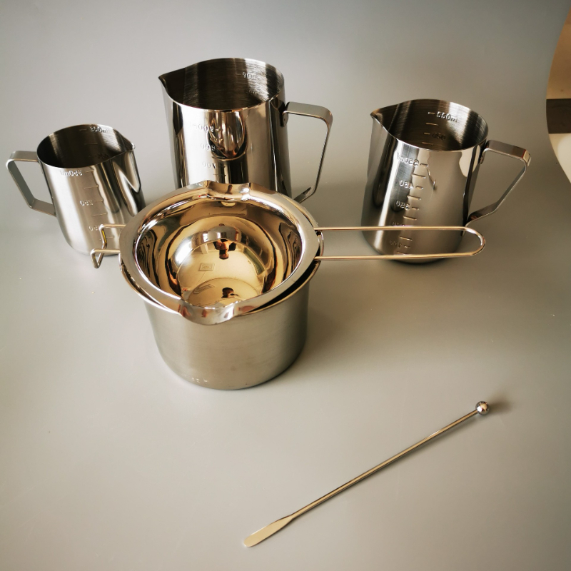 Candle Wax Scale - DIY Handmade เทียนทำเครื่องมือสแตนเลสวัดด้วยขนาด Stirring Stick Water-Proof