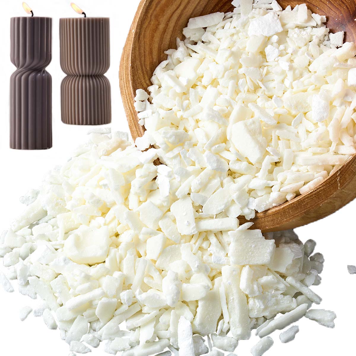 1 ปอนด์ขี้ผึ้งถั่วเหลืองสีขาวบ - Candle Supplies Wholesale บทวิจารณ์และราคา