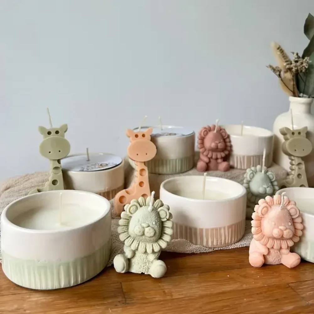 แม่พิมพ์ซิลิโคนรูปสิงโตและยีรา - Candle Fragrance Supplies บทวิจารณ์และราคา