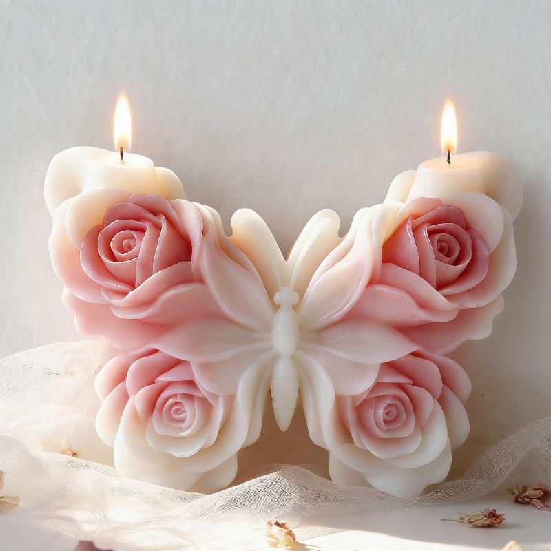 แม่พิมพ์ซิลิโคนรูปผีเสื้อกุหลา - Candle Supplies Wholesale บทวิจารณ์และราคา