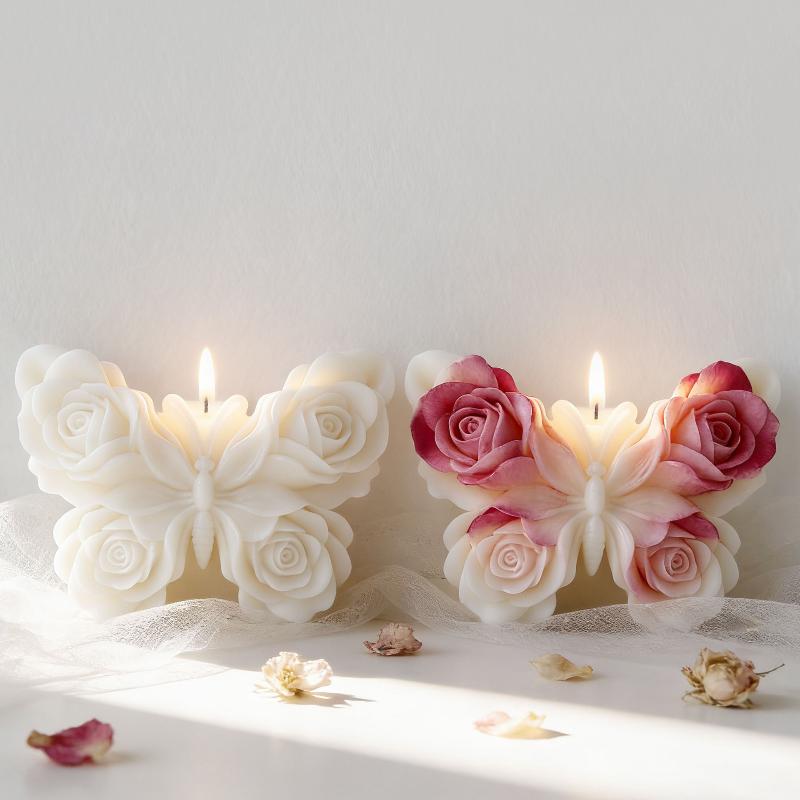 แม่พิมพ์ซิลิโคนรูปผีเสื้อกุหลา - Candle Supplies Wholesale บทวิจารณ์และราคา