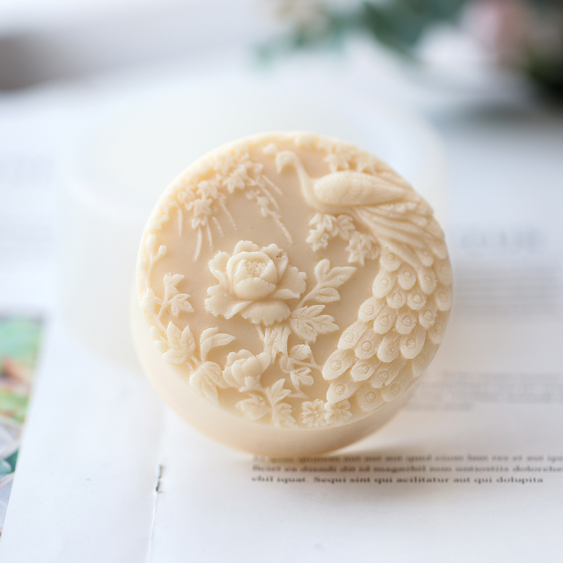 นกยูงดอกไม้รูปแบบซิลิโคนสบู่แม - Candle Supplies Wholesale บทวิจารณ์และราคา